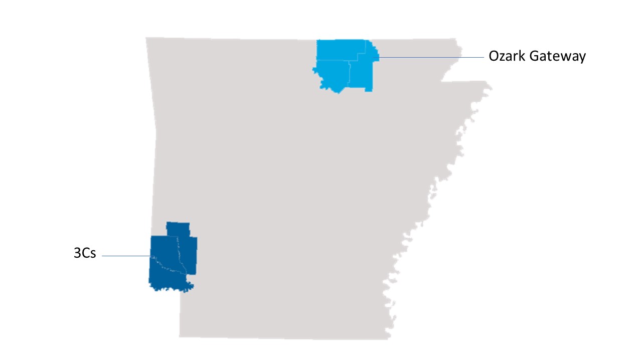 State of Arkansas regions 