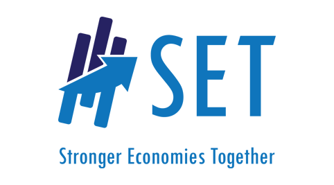logo of stronger economies together (set)